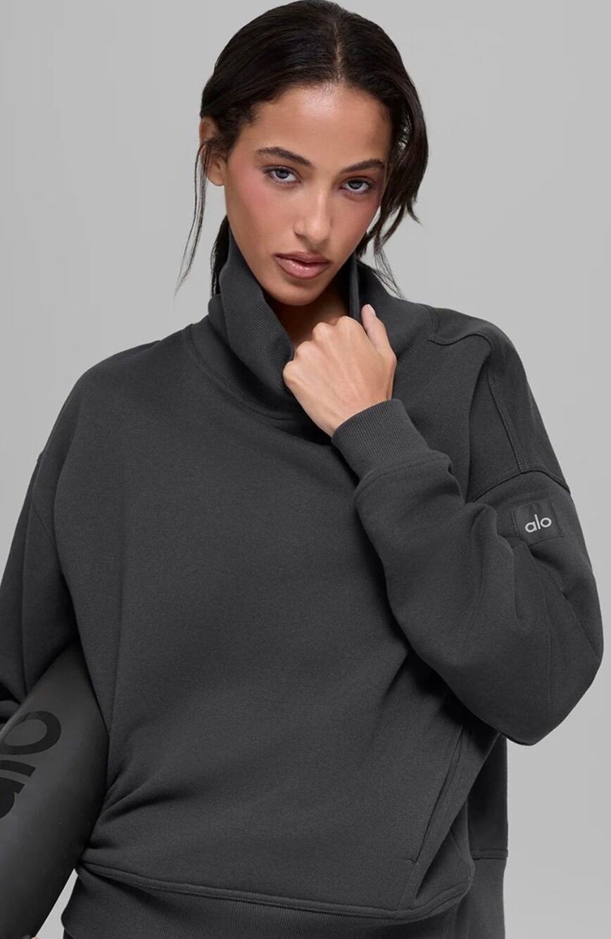 Alo Yoga Hazy Mock Neck Pullover